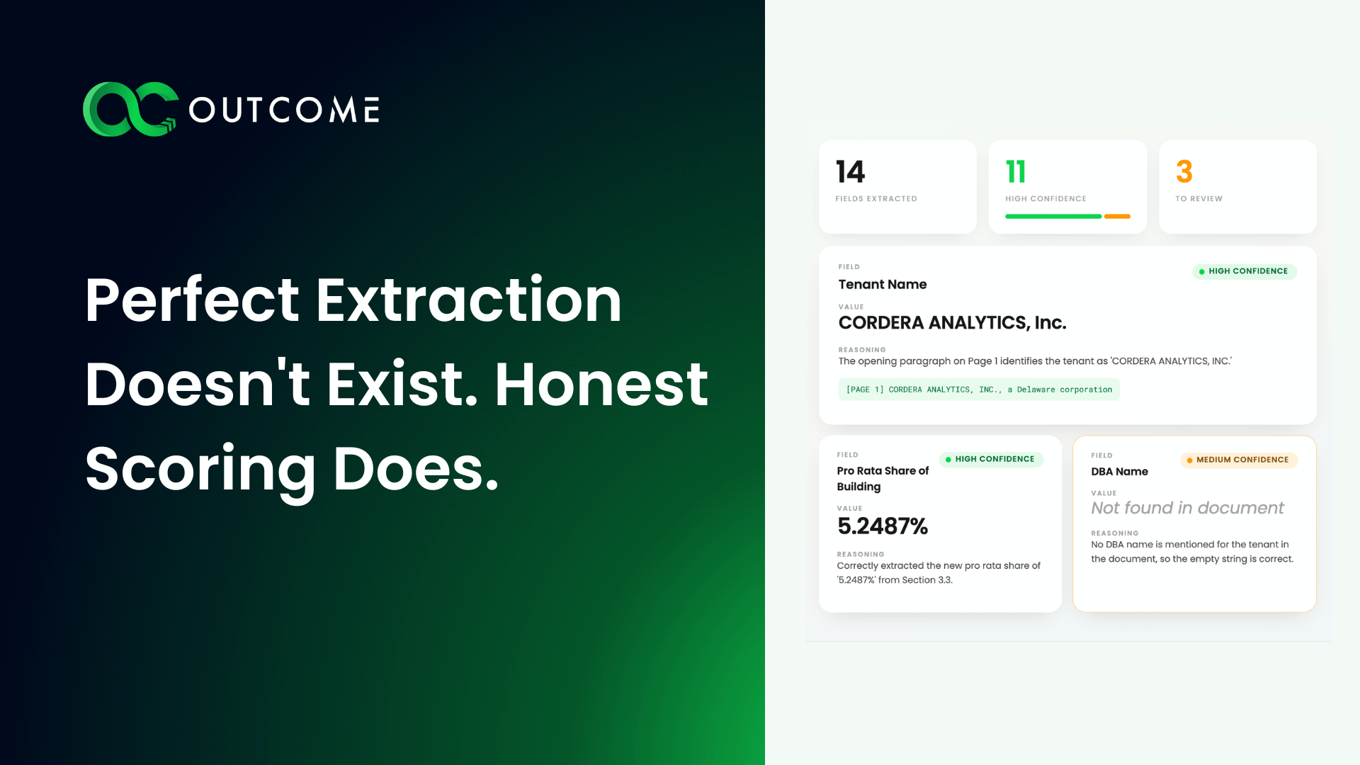Perfect Extraction Doesn’t Exist. Honest Scoring Does.